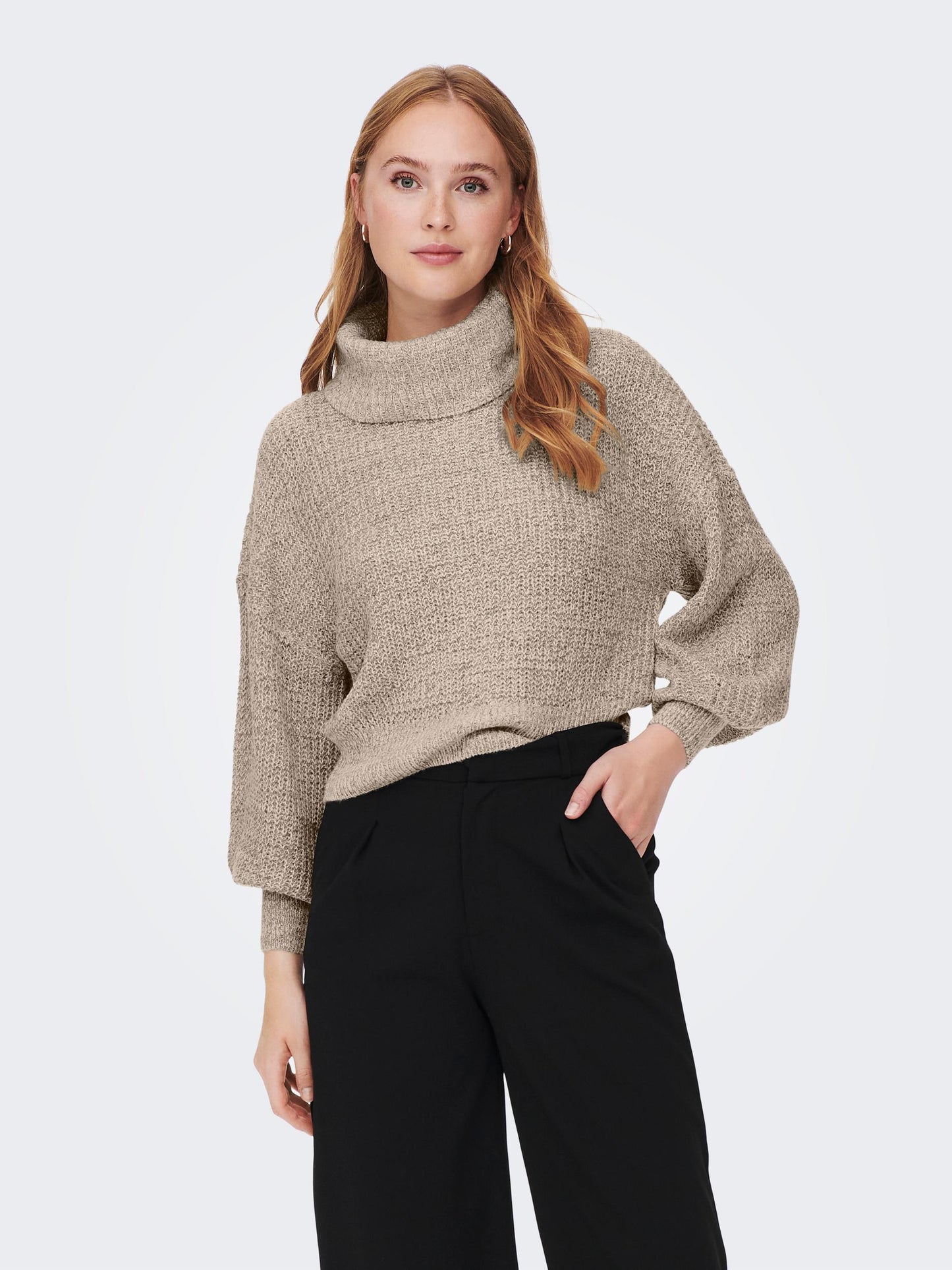 JDYMEGAN L/S COWL NECK PULLOVER KNT NOOS