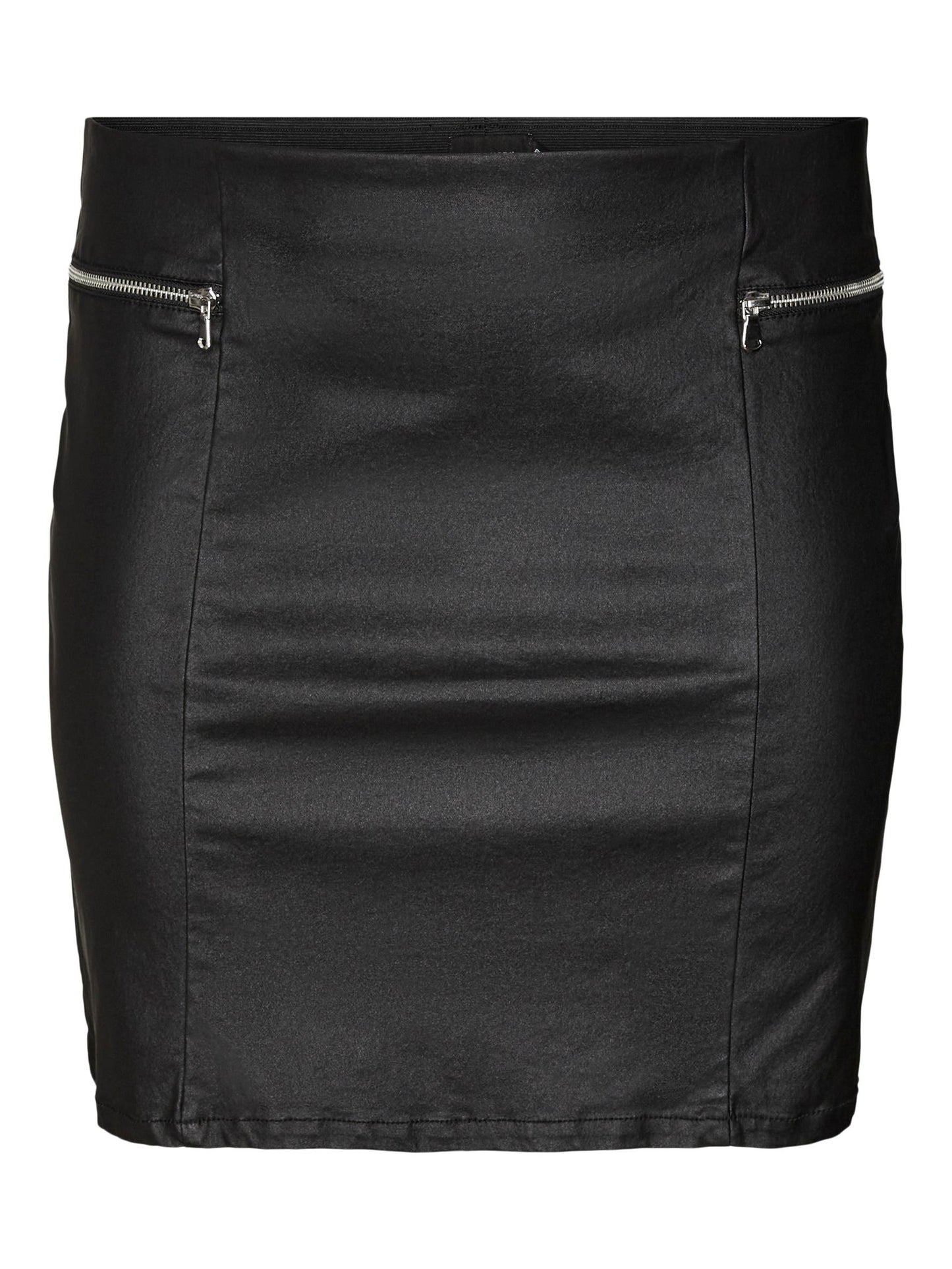 VMCLIZZ HR ZIPPER COATED SKIRT CUR