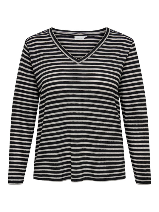 CARGITTA L/S V-NECK TOP JRS