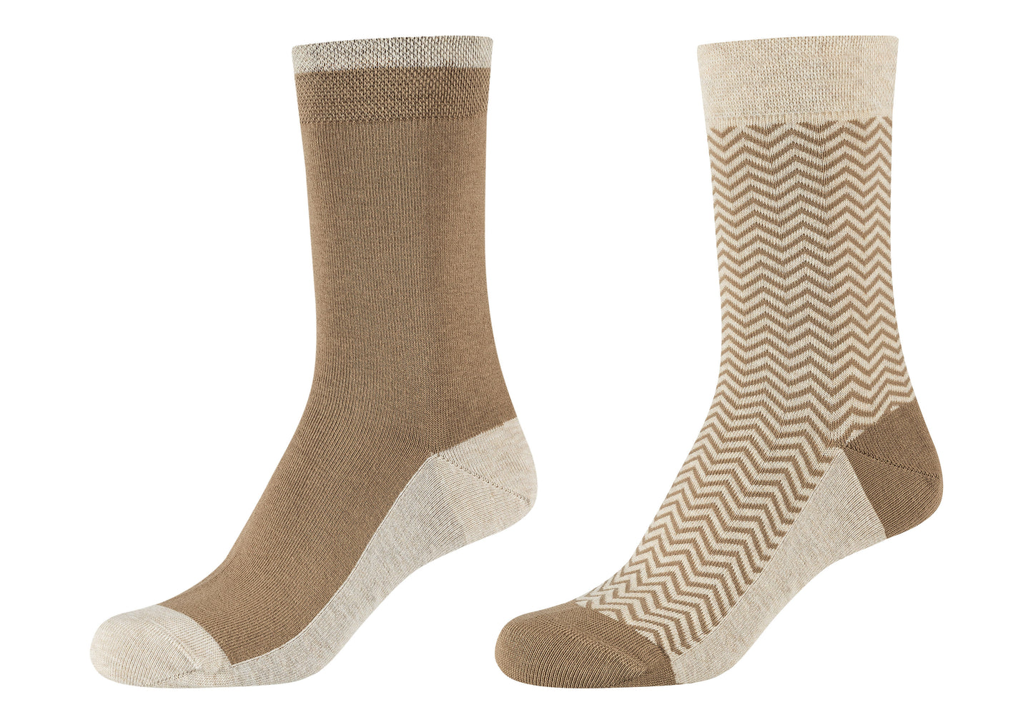 Women ca-soft heringbone Socks 2p