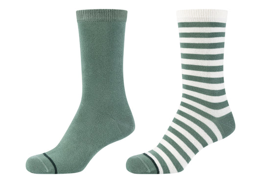 Women originals organic striped Socks 2p