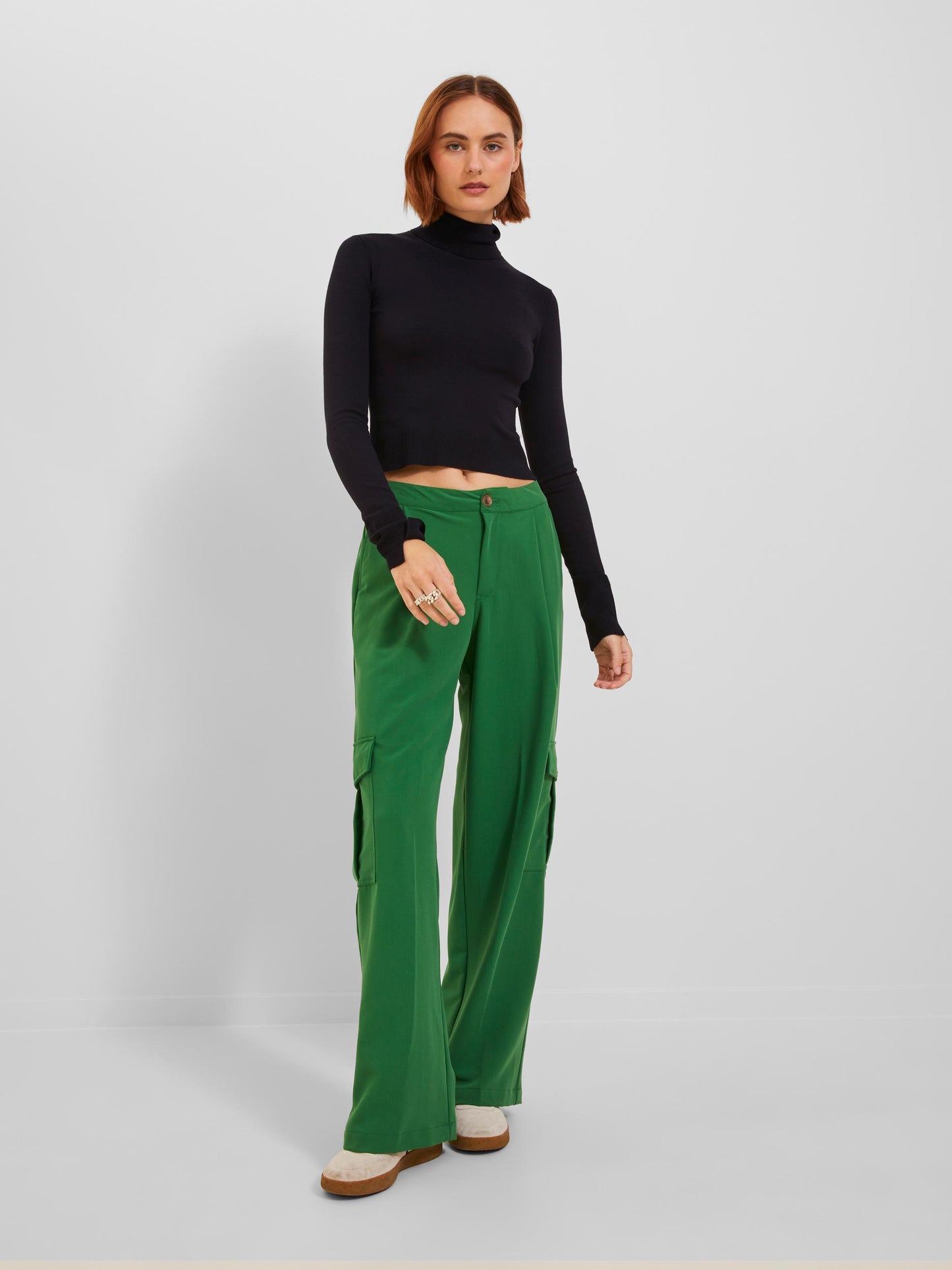 JXMIA SOFT CROPPED ROLL NECK KNIT SN