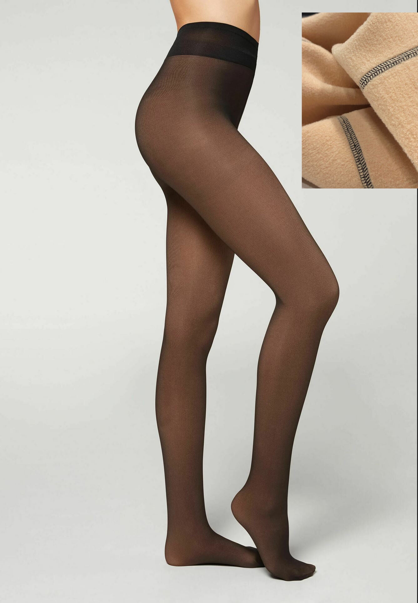 Women comfort warm transparent Tights 1p