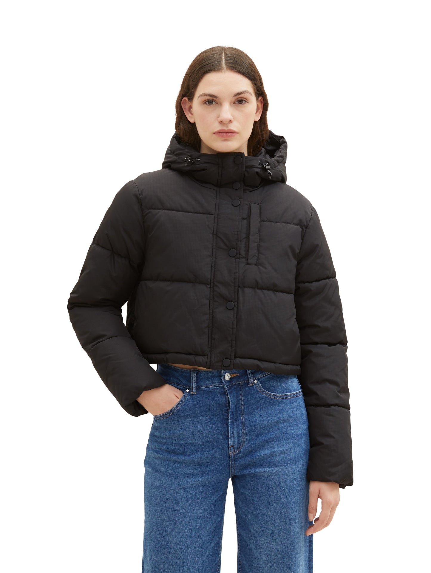 Kurze Puffer-Jacke