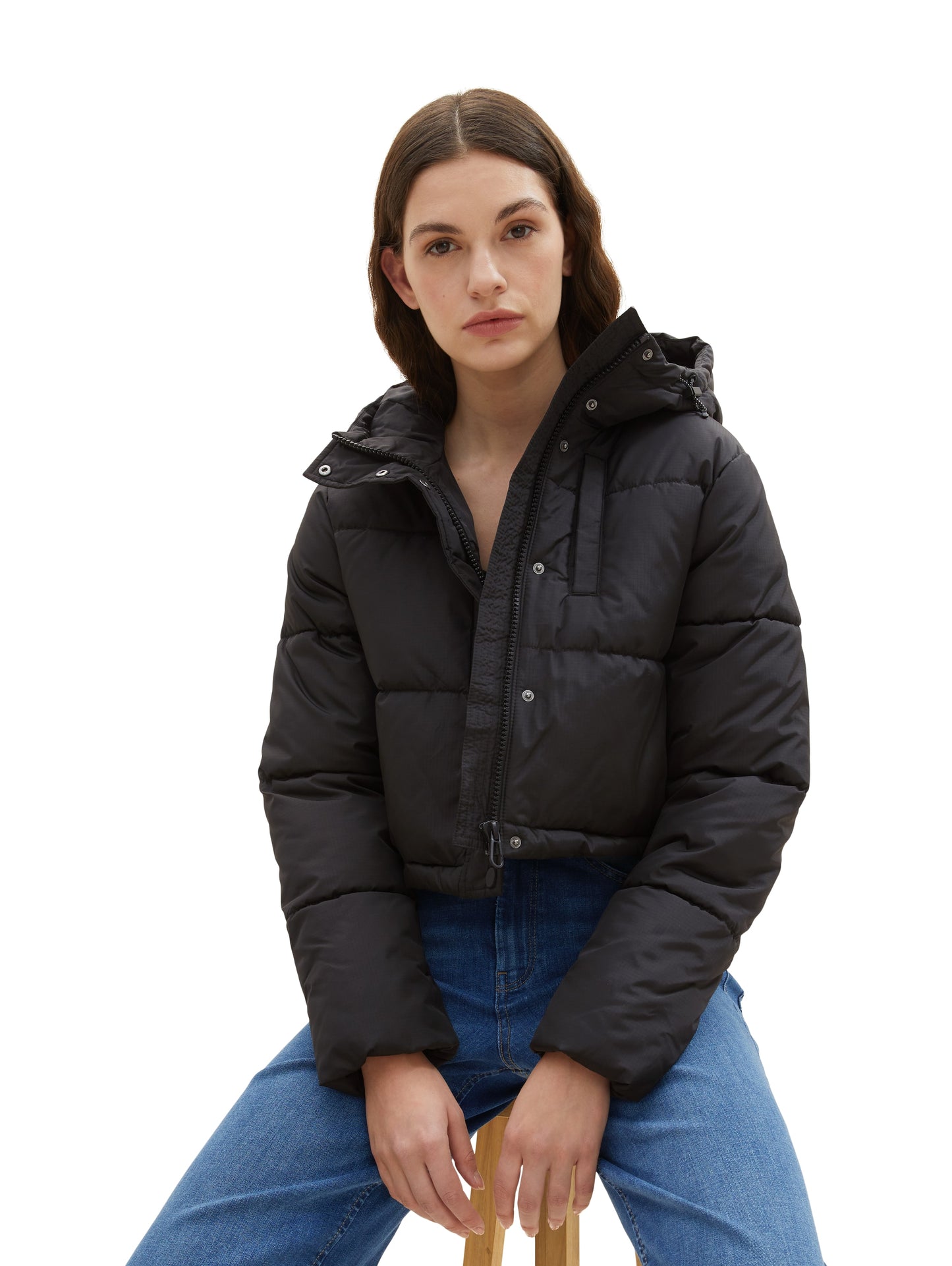 Kurze Puffer-Jacke