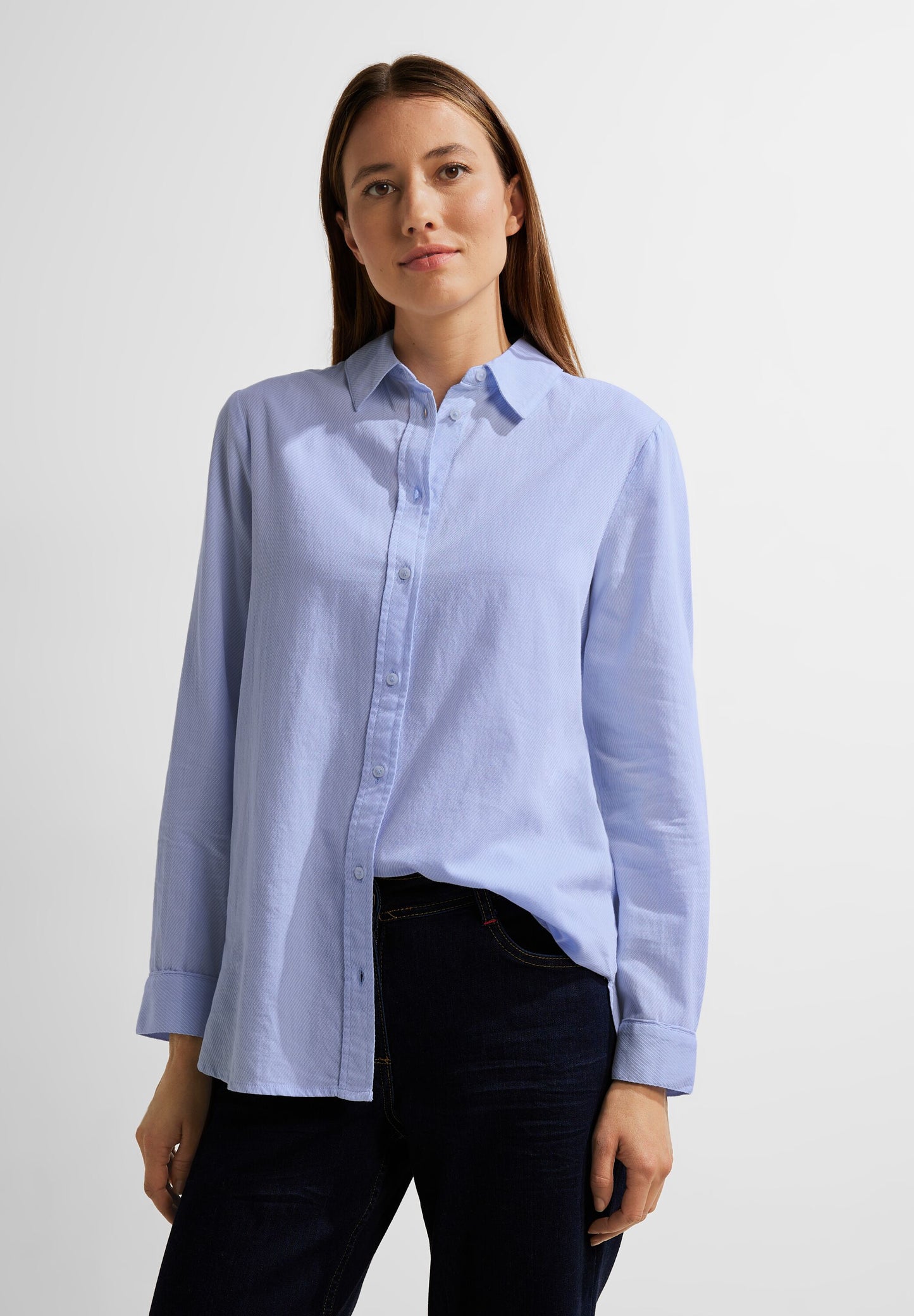 Longbluse mit Struktur