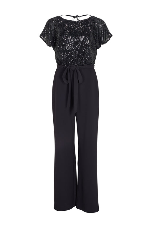 Jumpsuit mit Cut-Outs und weitem Bein