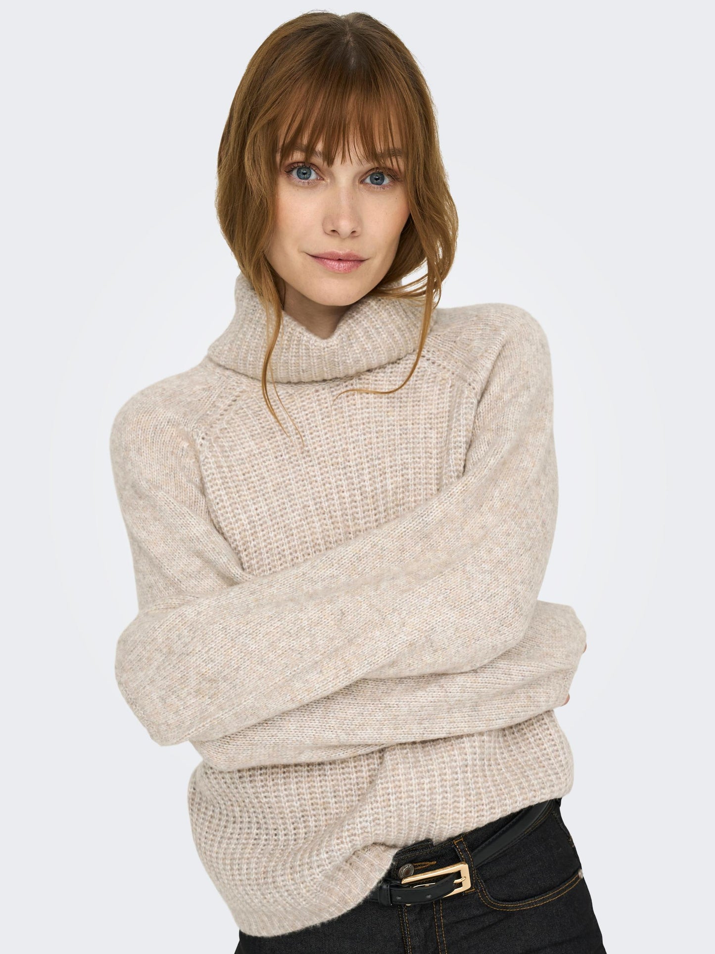 JDYSILJA L/S ROLL NECK PULL. KNT