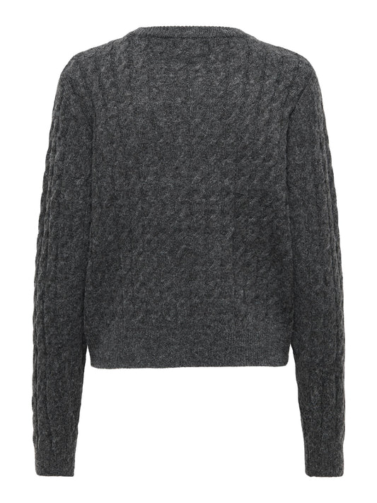 JDYCARMEN L/S O-NECK CABLE PULLOVER KNT