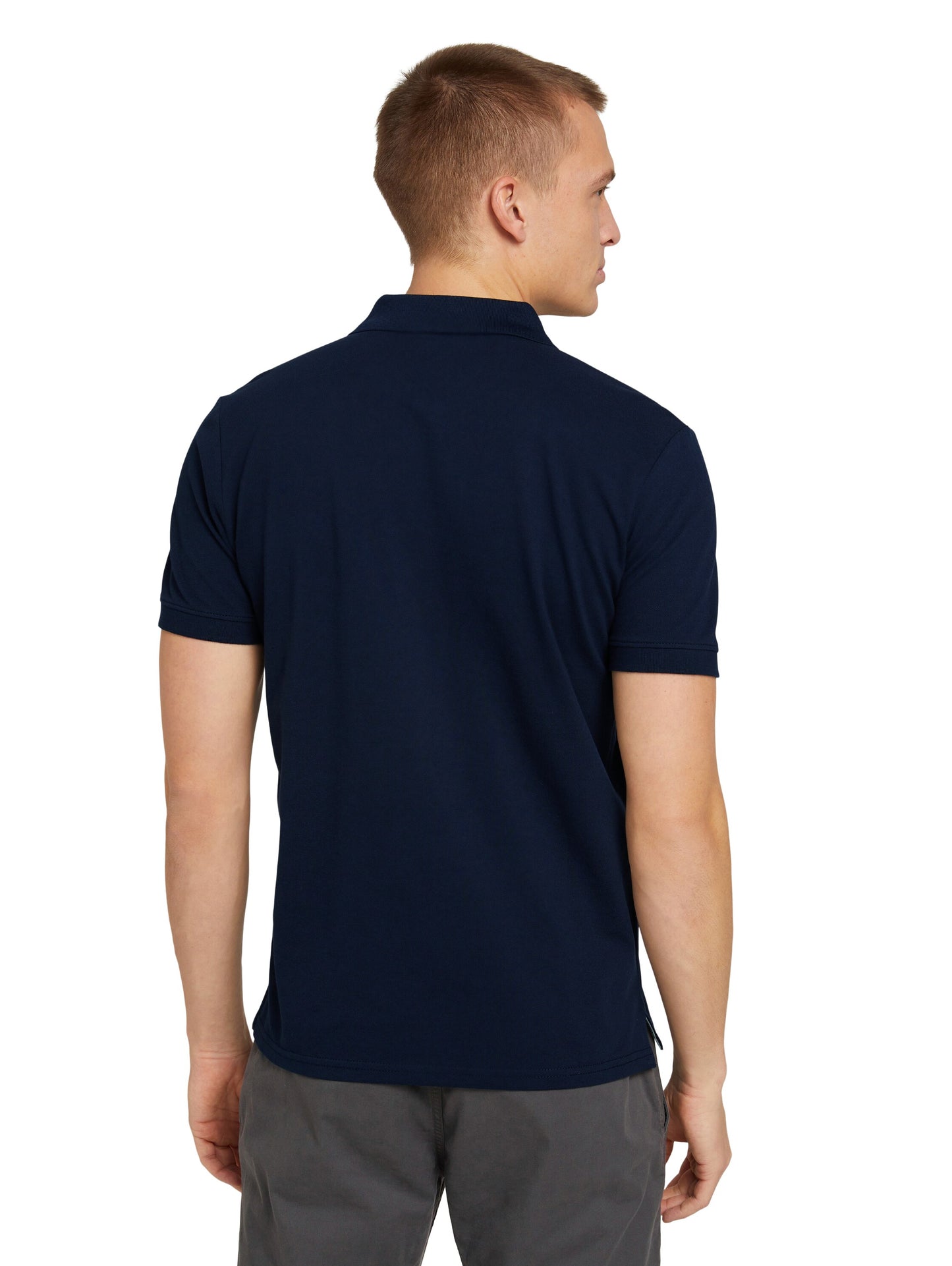 basic polo with contrast, Sky Captain Blue