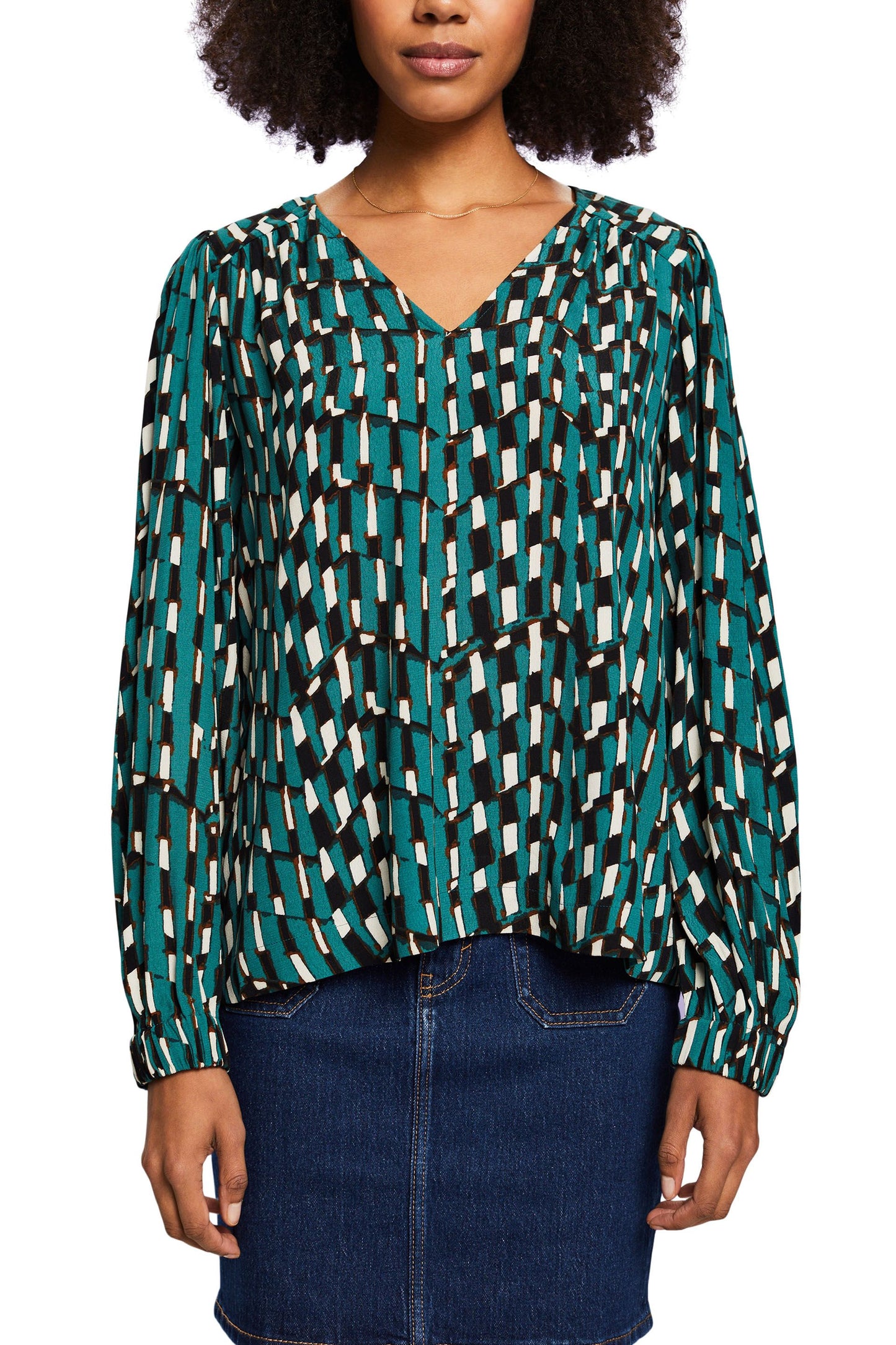 Women Blouses woven long sleeve