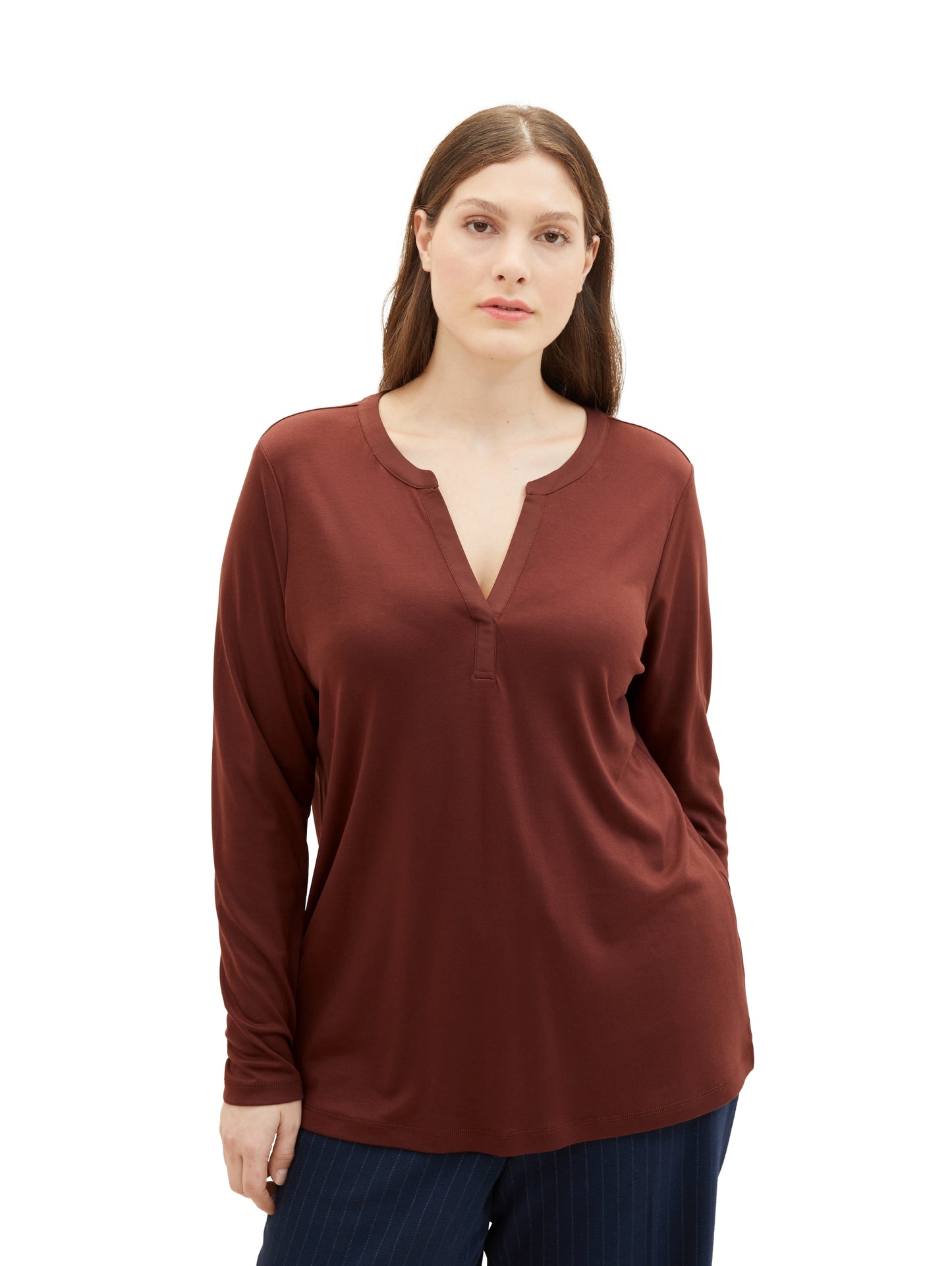 Plus - Langarmshirt mit Lyocell