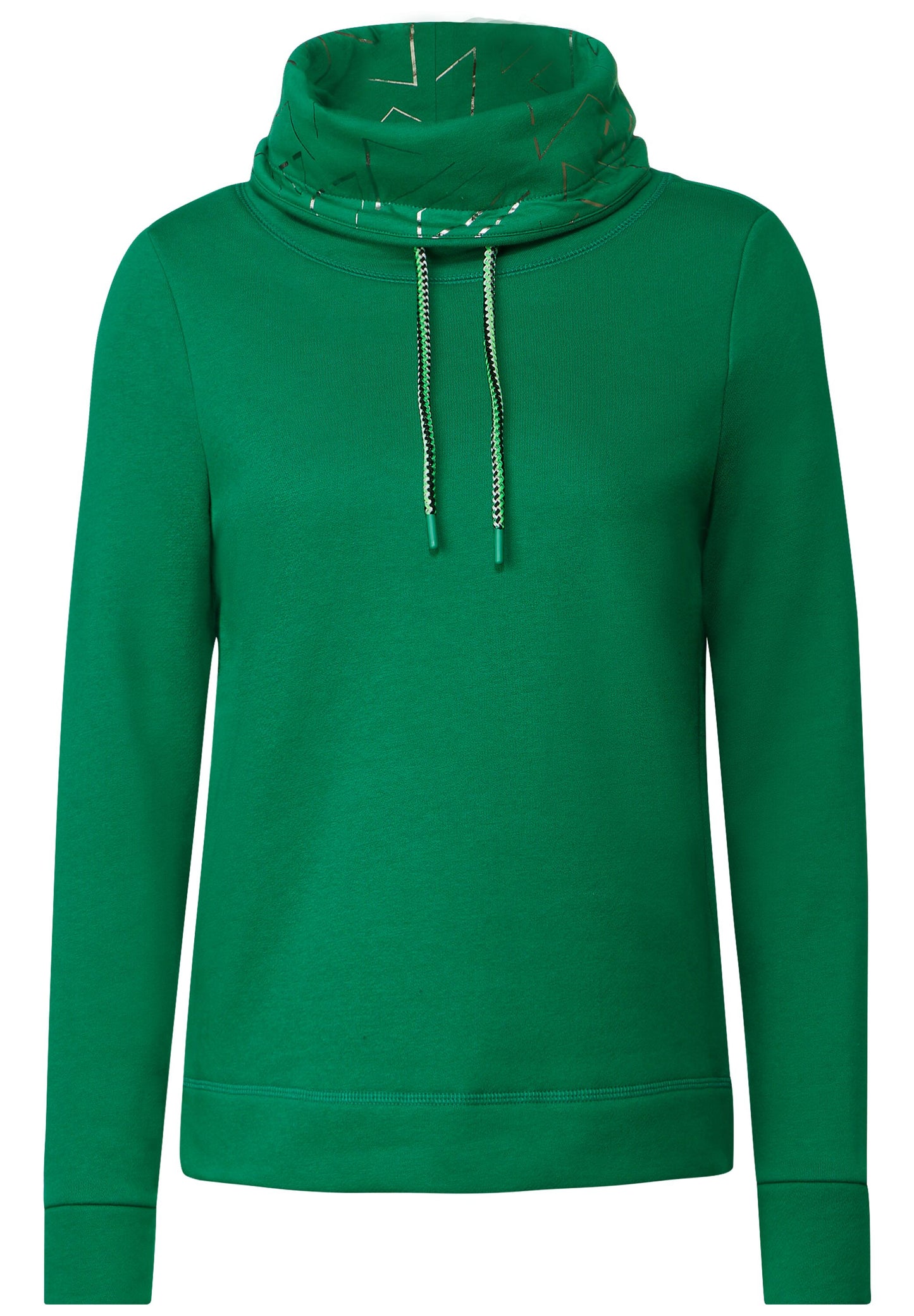 Sweatshirt mit Volumenkragen