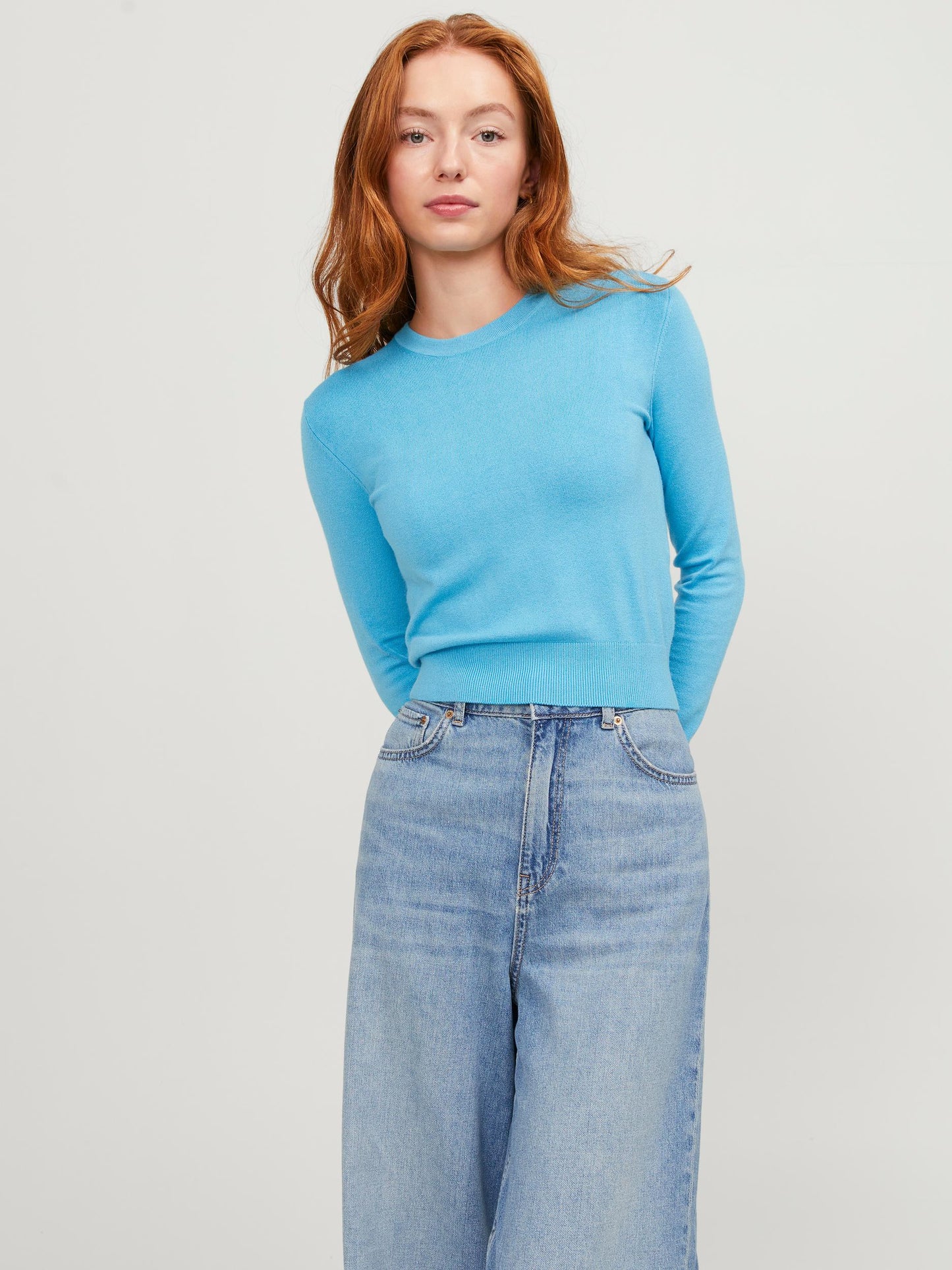 JXVALENTINA SOFT CROP CREW N KNIT NOOS