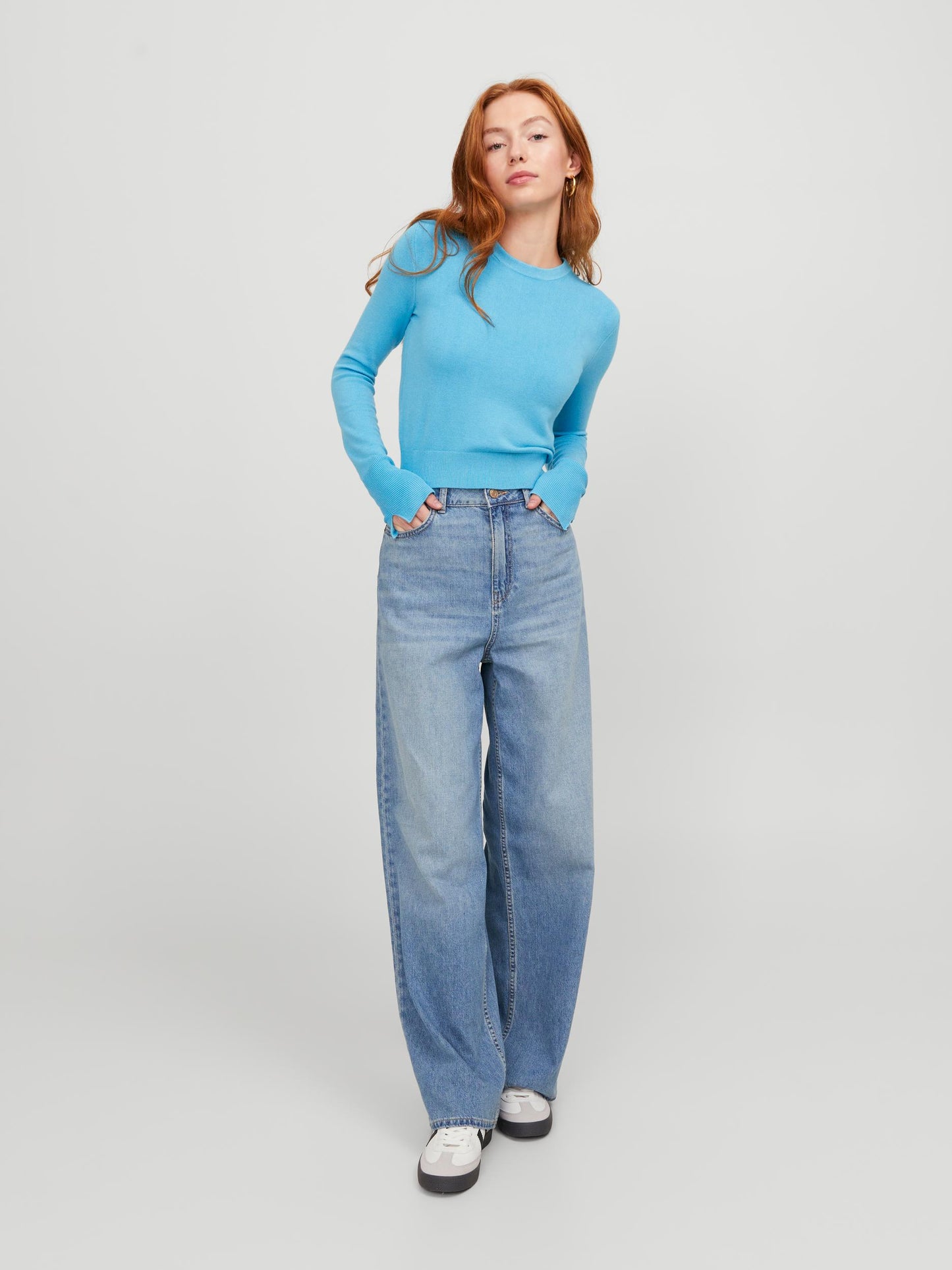 JXVALENTINA SOFT CROP CREW N KNIT NOOS