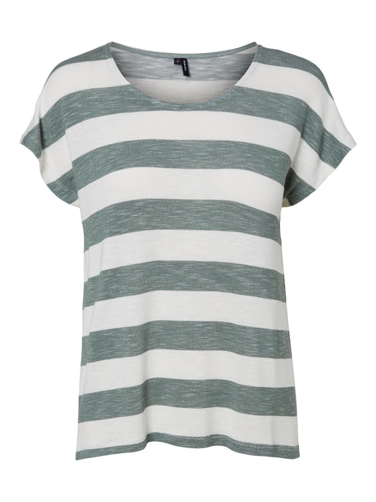 VMWIDE STRIPE S/L TOP GA JRS