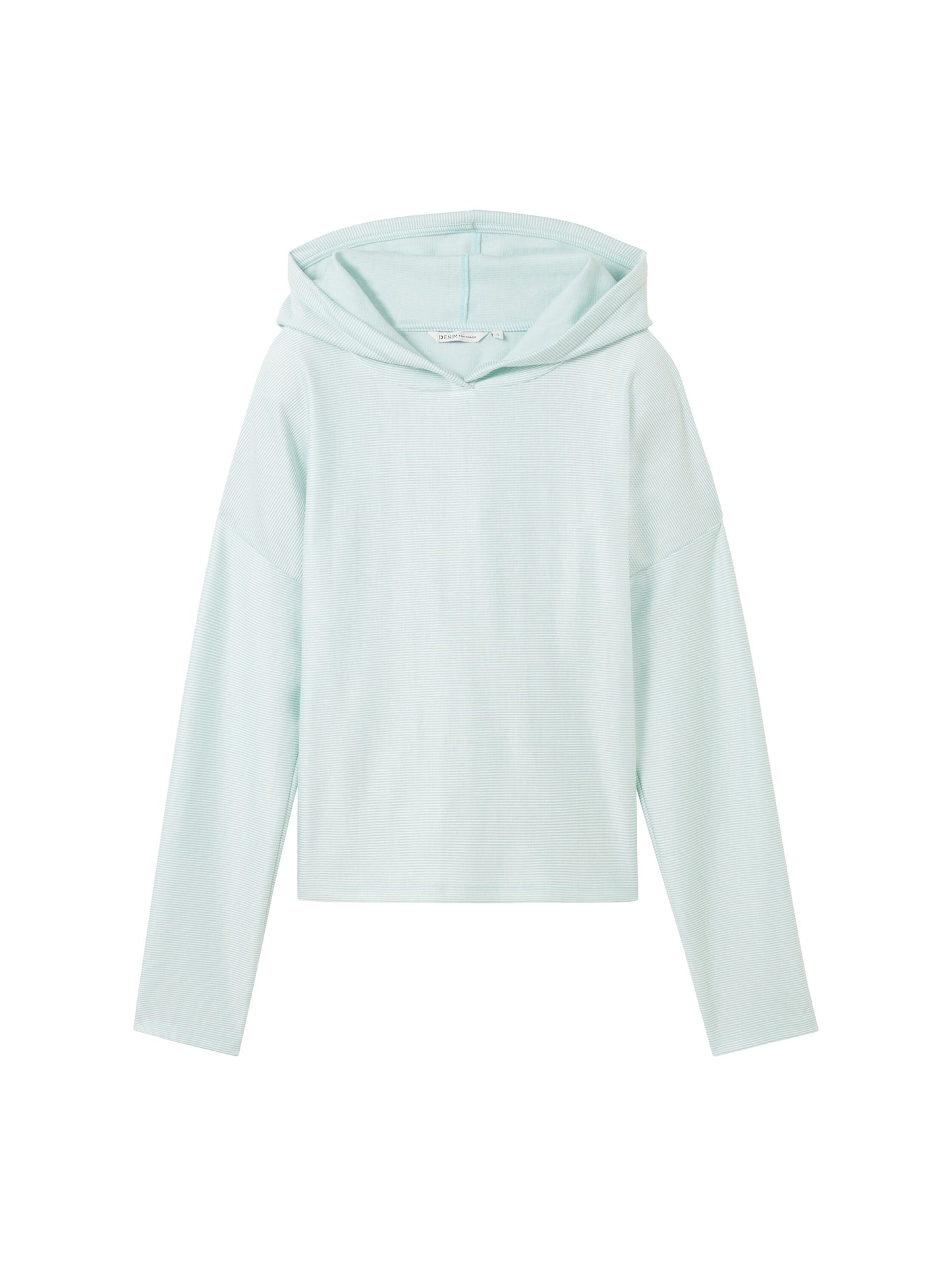 Cropped Hoodie mit Streifenmuster