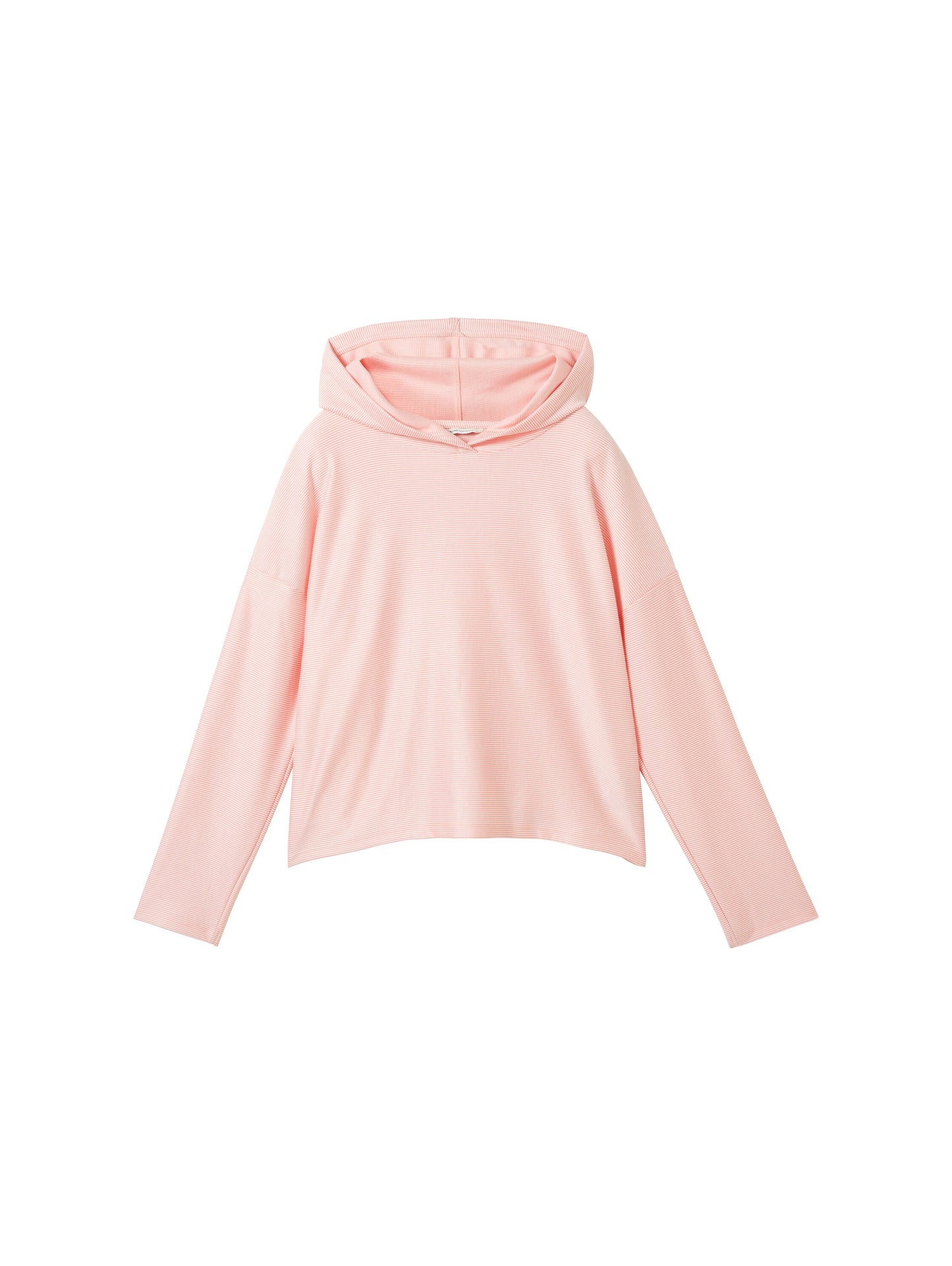 Cropped Hoodie mit Streifenmuster