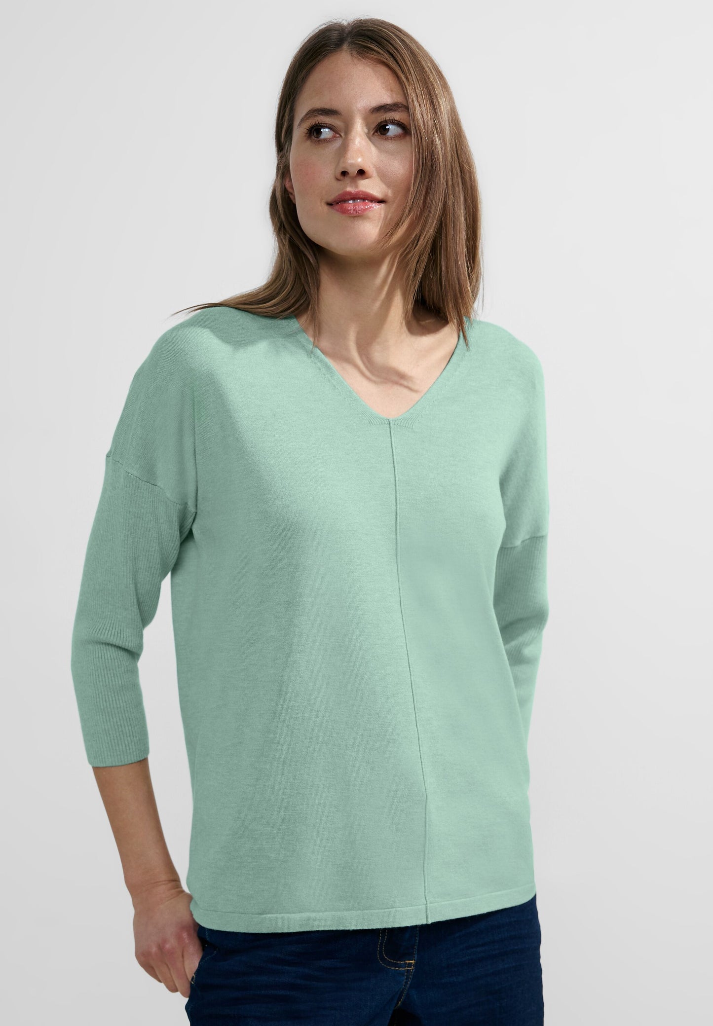 3/4 Feinstrick Pullover