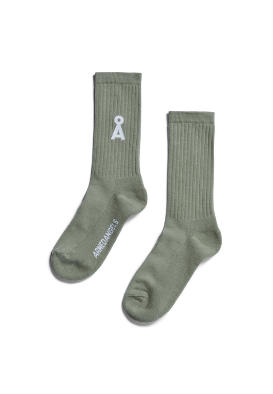 SAAMUS BOLD Accessoires Socken Solid, grey green
