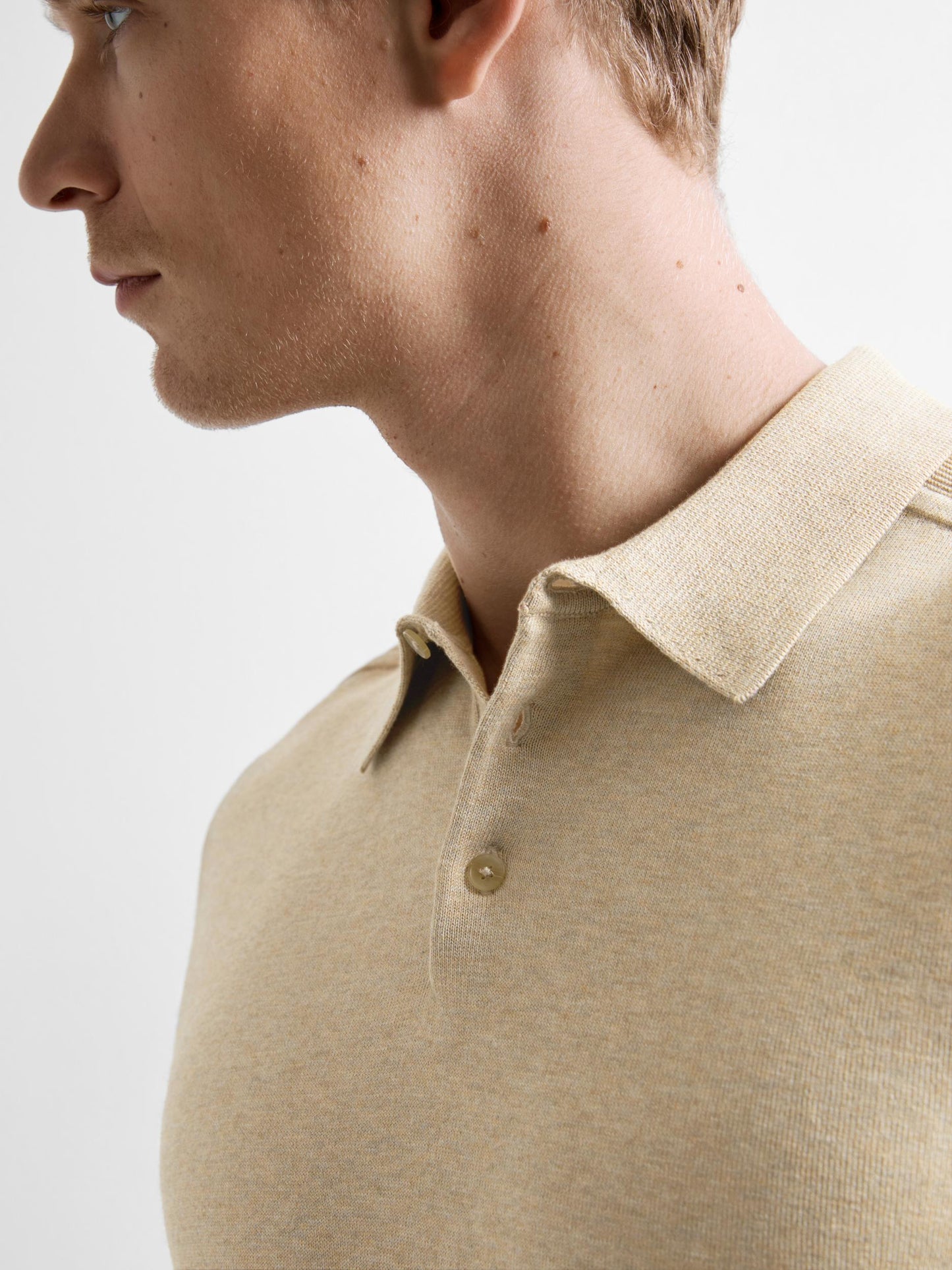 SLHBERG SS KNIT POLO NOOS