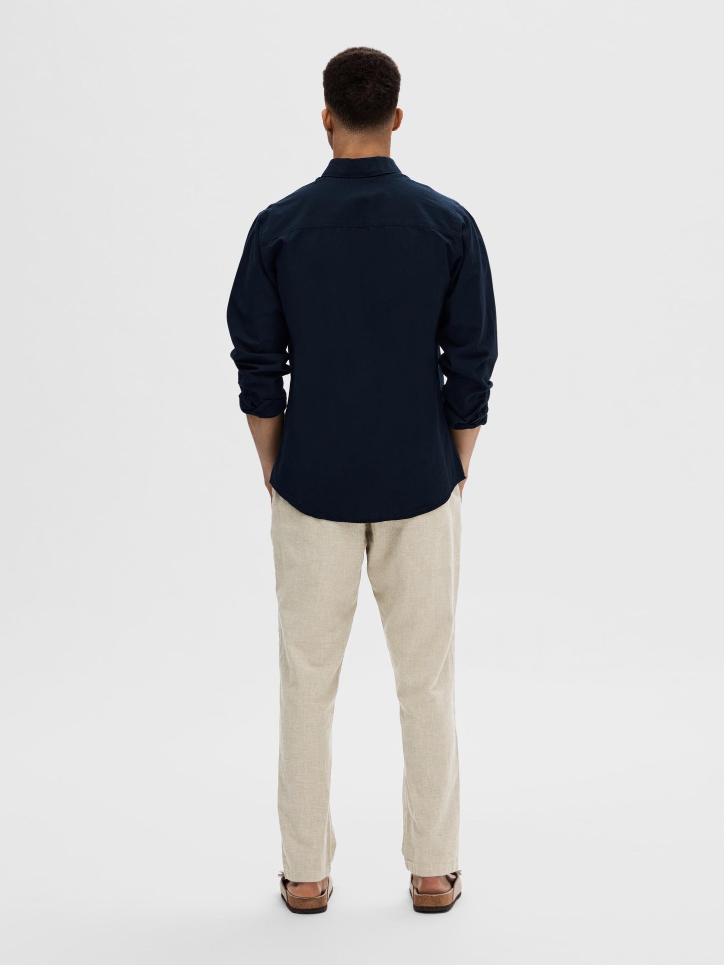 SLHSLIMNEW-LINEN SHIRT LS NOOS