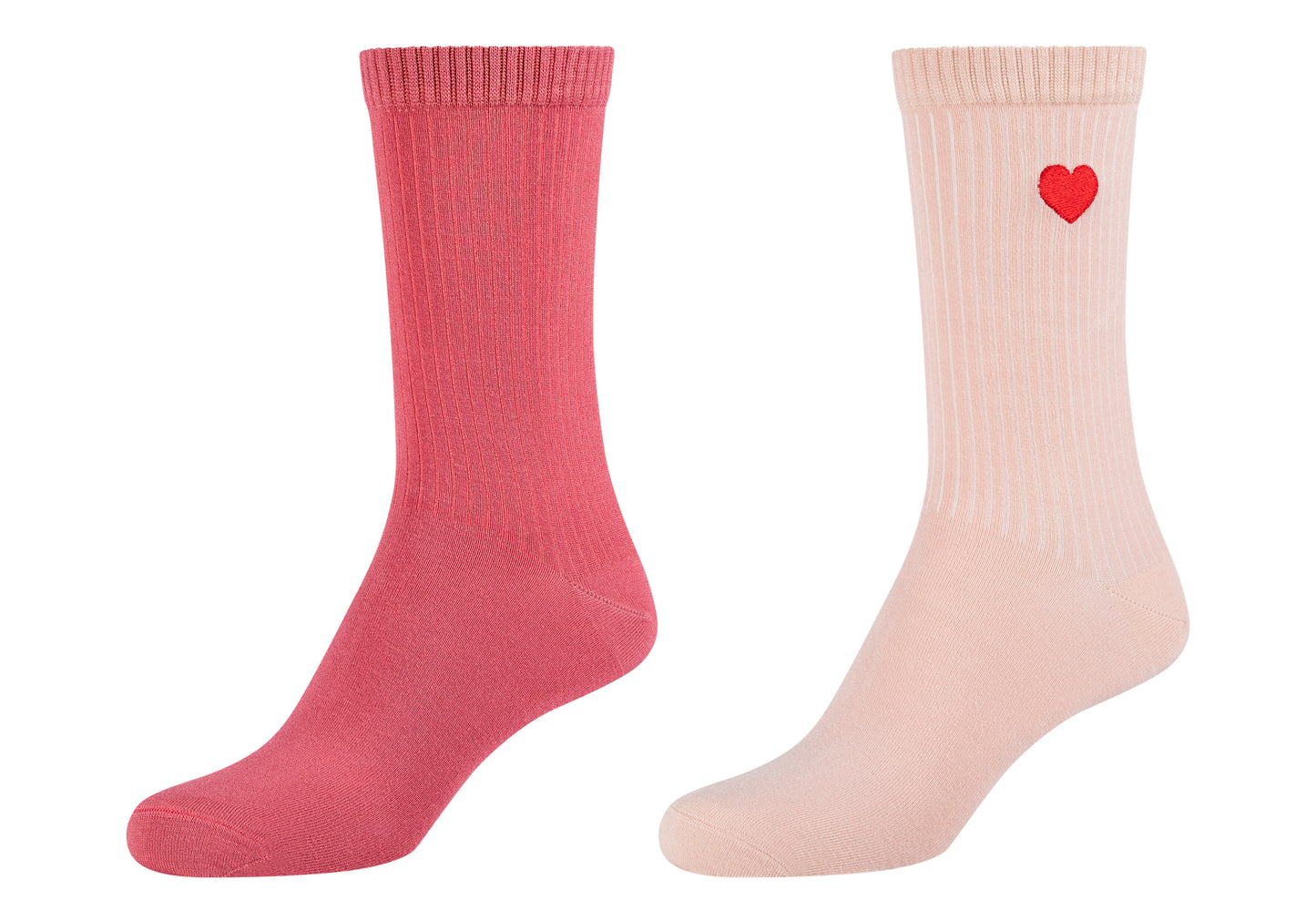 Women silky touch sustainable rib Socks 2p