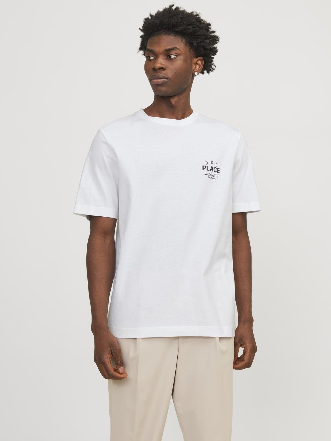 JORCASABLANCA BACK TEE SS CREW NECK