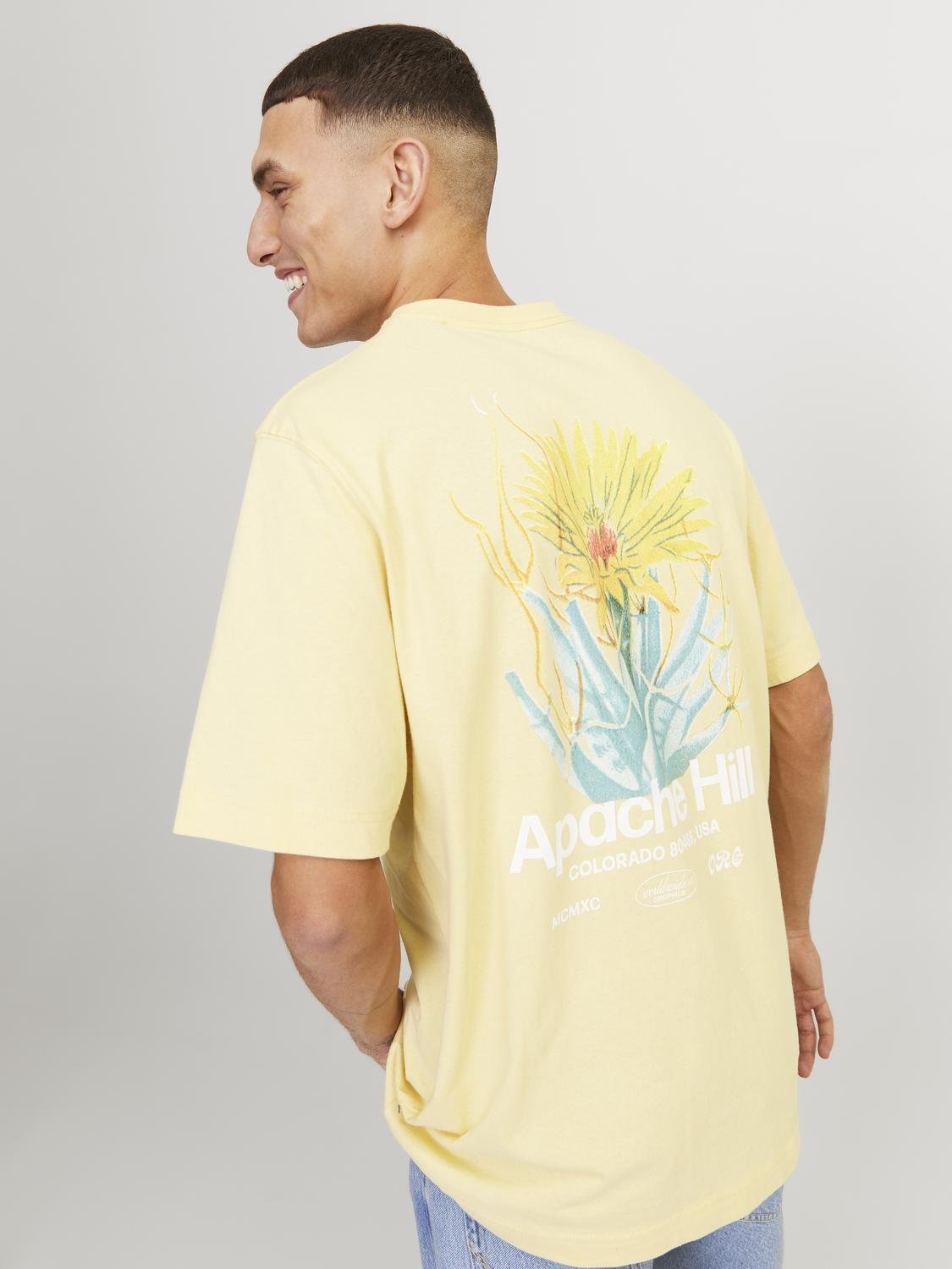 JORCASABLANCA BACK TEE SS CREW NECK