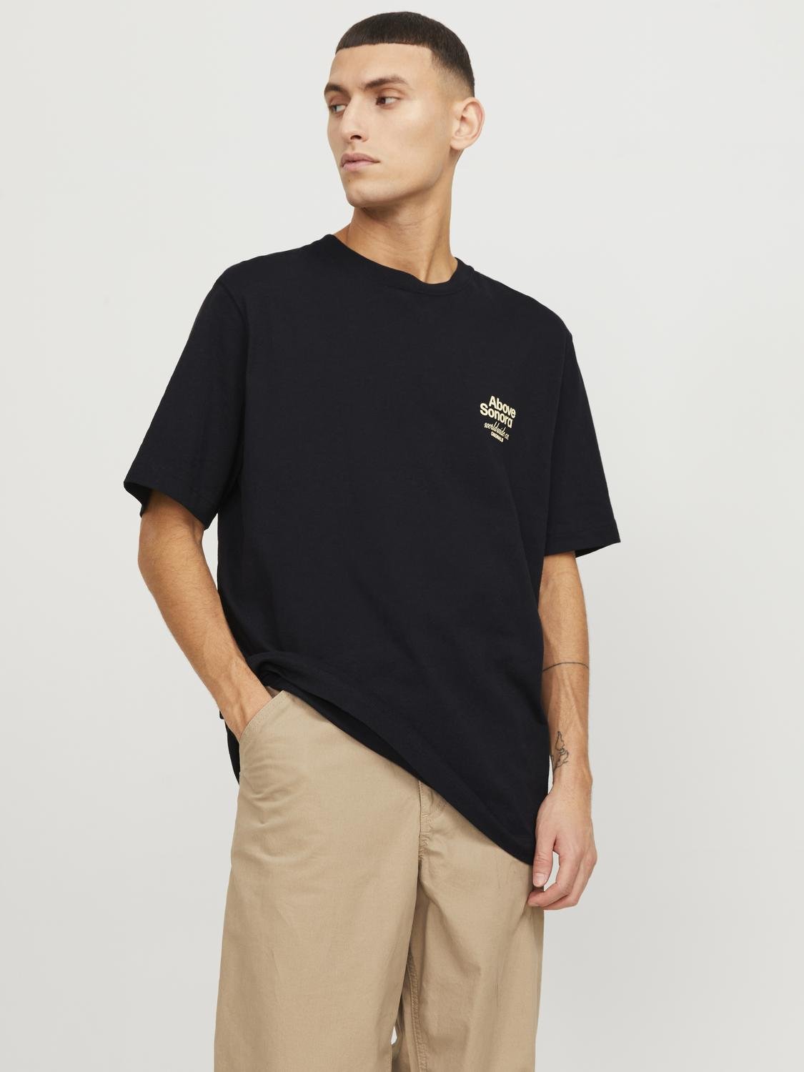 JORCASABLANCA BACK TEE SS CREW NECK