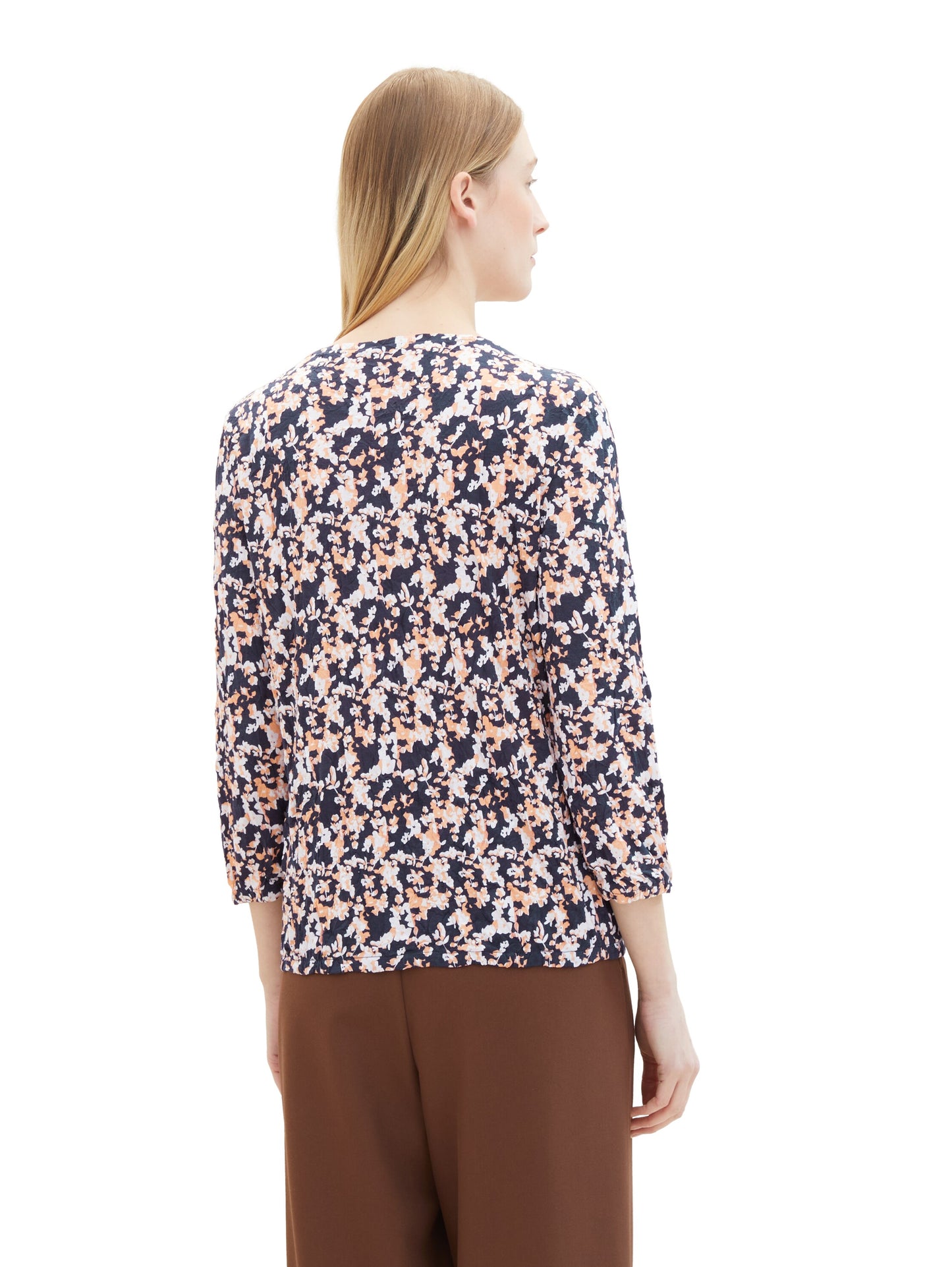 Henleyshirt mit Allover-Print