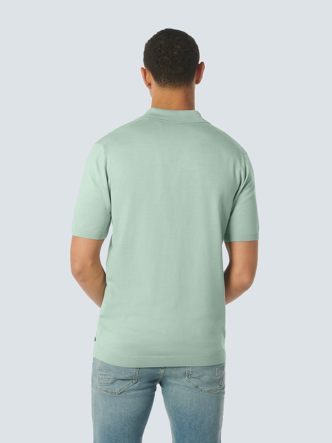 Pullover Short Sleeve Polo 2 Coloured Jacquard