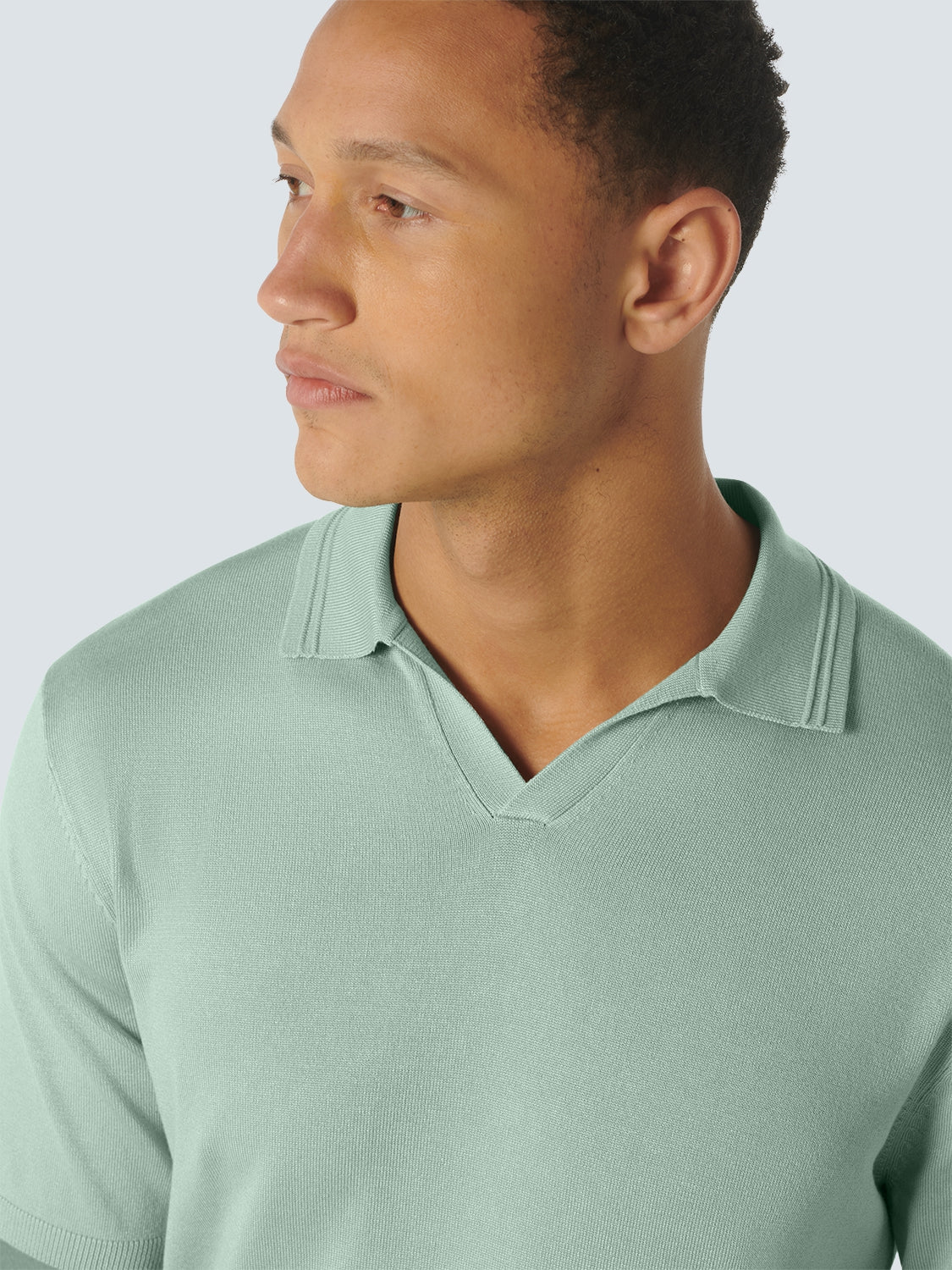 Pullover Short Sleeve Polo 2 Coloured Jacquard