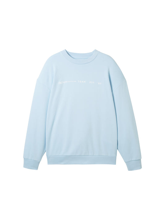Relaxed Sweatshirt mit recyceltem Polyester