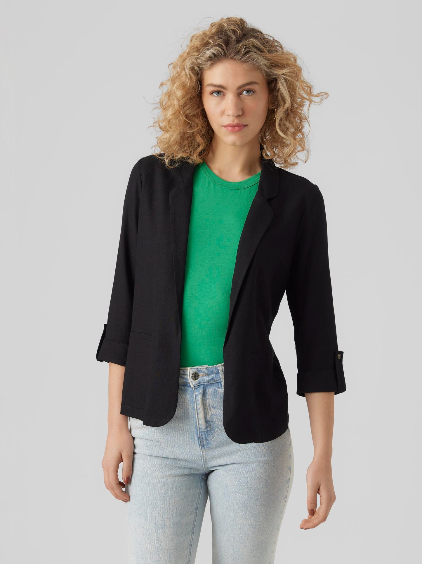 VMJESMILO 3/4 LOOSE BLAZER WVN GA NOOS