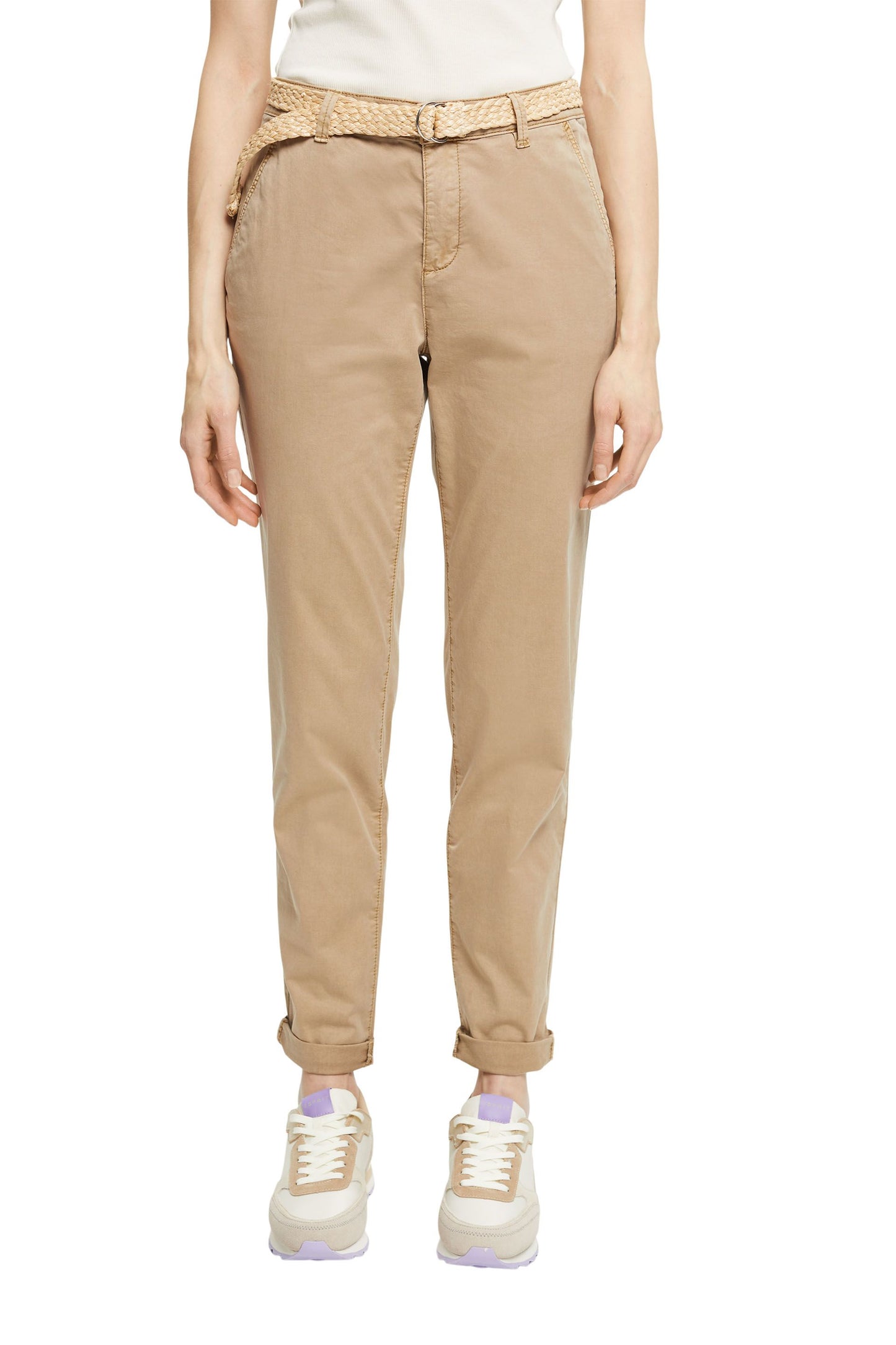 Cropped Chino aus Bio-Baumwolle