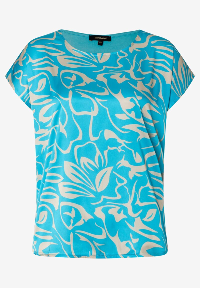 Blusenshirt  abstrakter Flowerprint  Frühjahrs-Kollektion