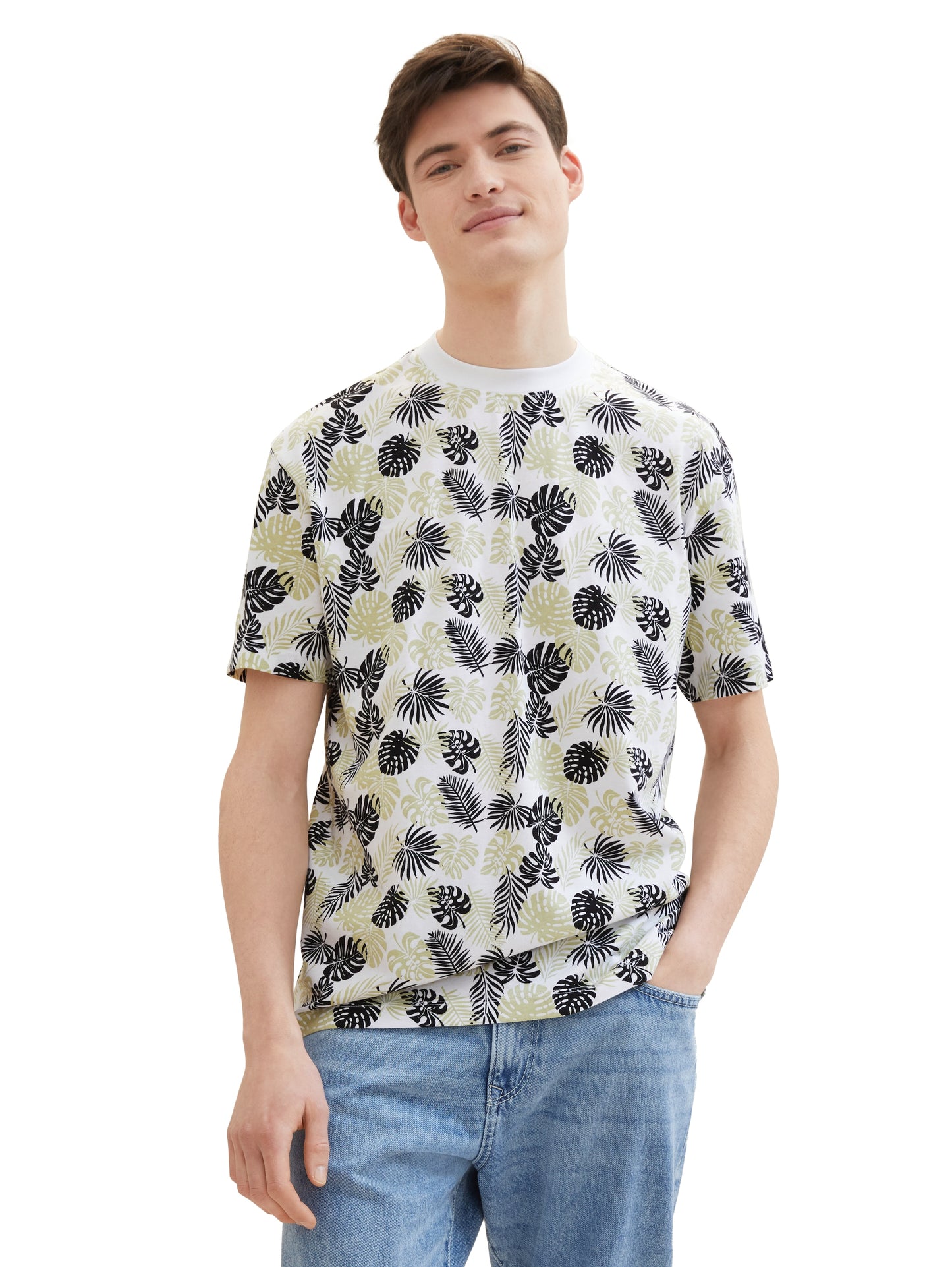 Relaxed T-Shirt mit Allover-Print