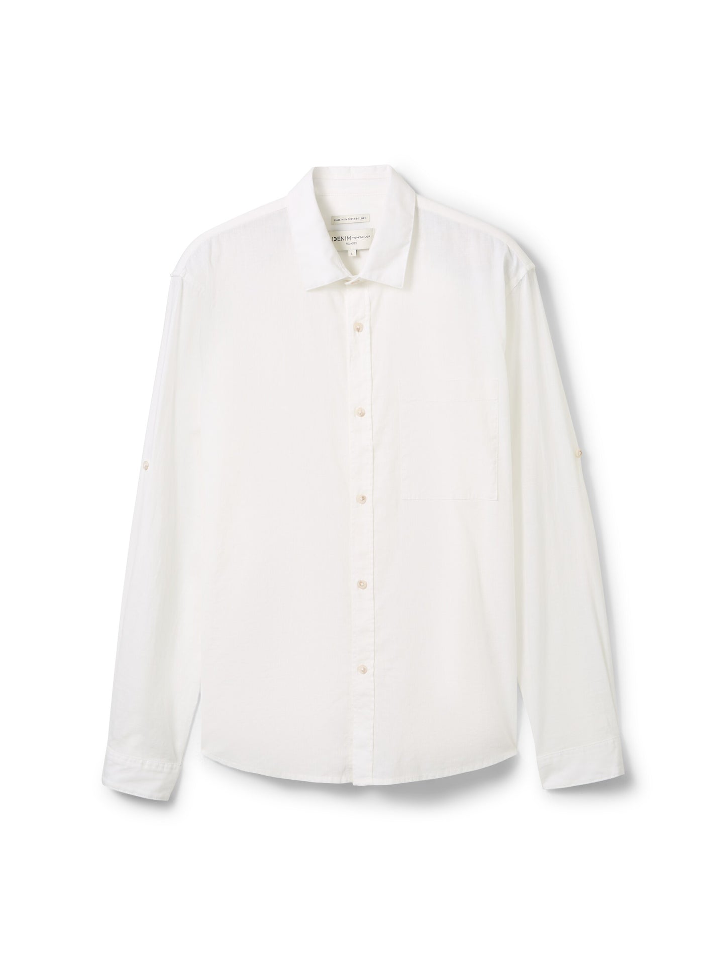 relaxed cotton linen shirt