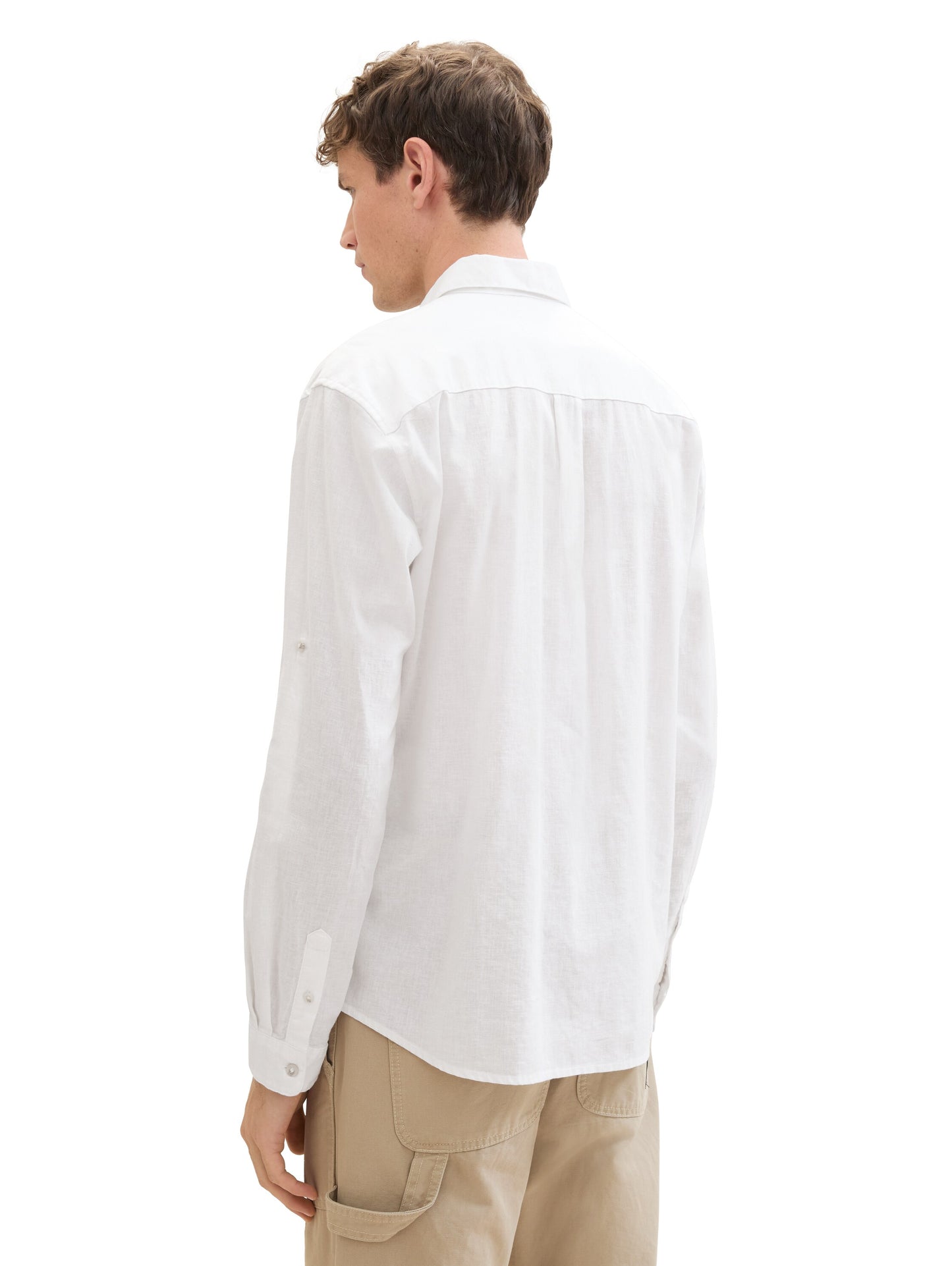 relaxed cotton linen shirt