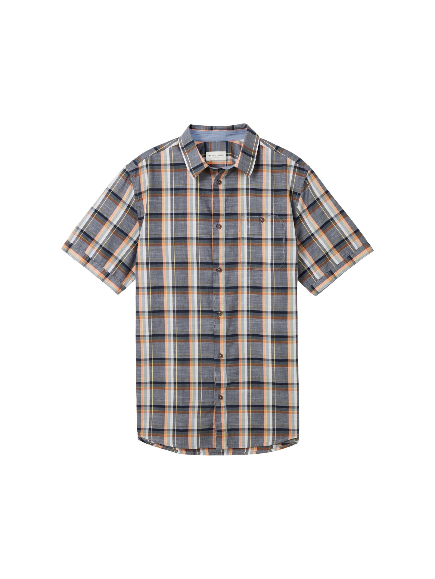 checked slubyarn shirt