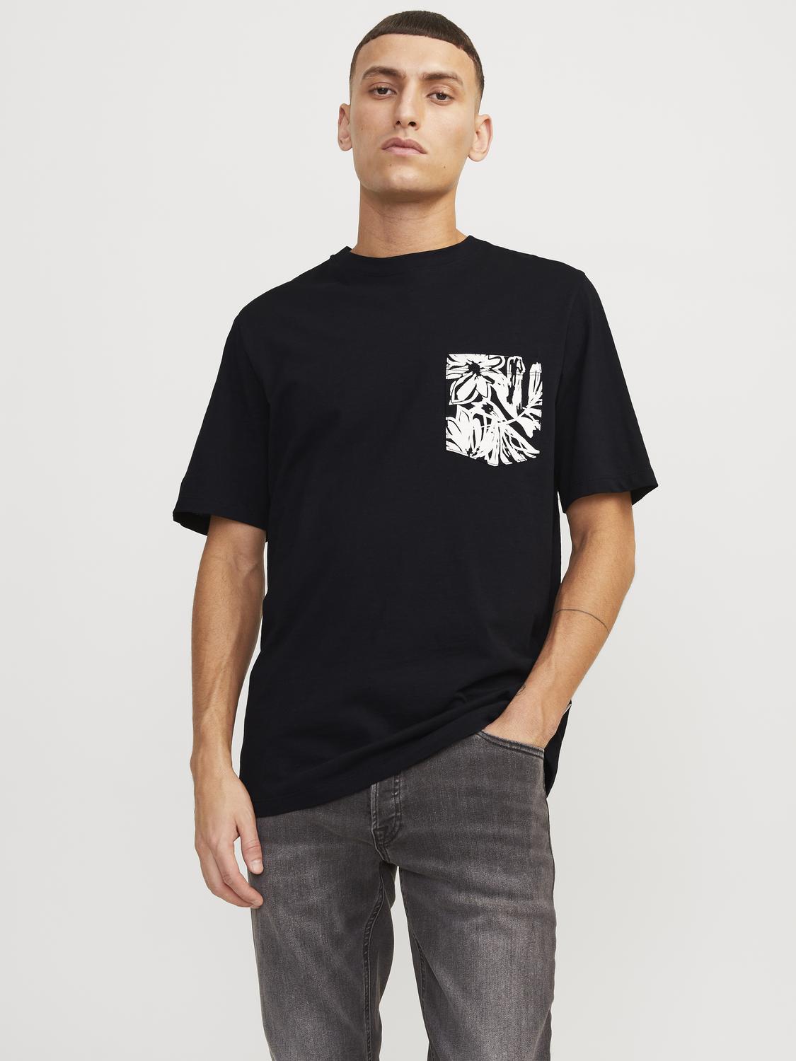 JORLAFAYETTE POCKET TEE SS CREW NECK LN