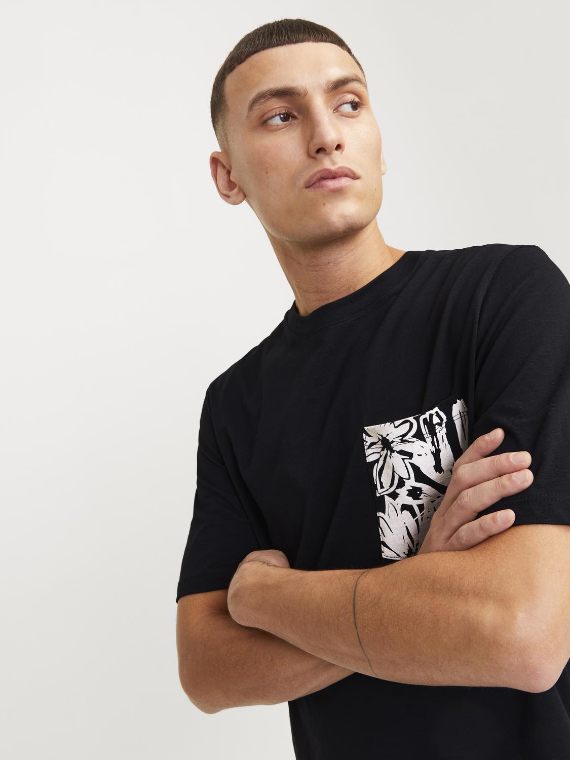 JORLAFAYETTE POCKET TEE SS CREW NECK LN