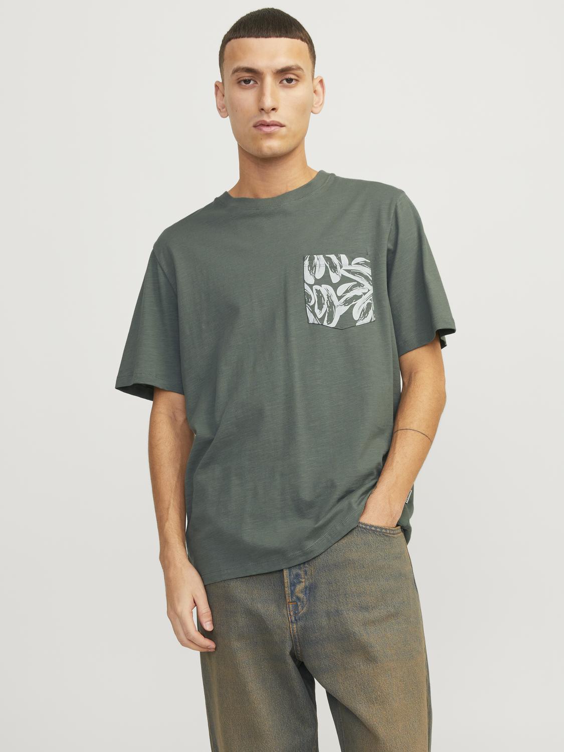 JORLAFAYETTE POCKET TEE SS CREW NECK LN