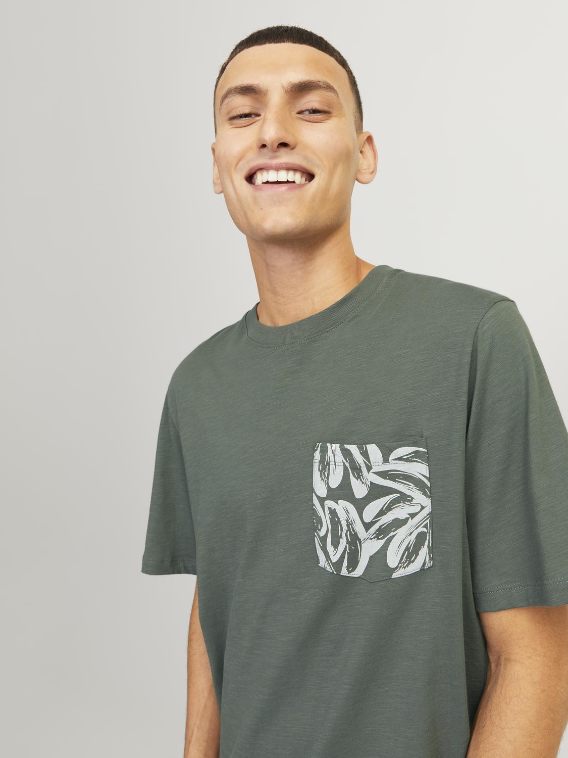 JORLAFAYETTE POCKET TEE SS CREW NECK LN