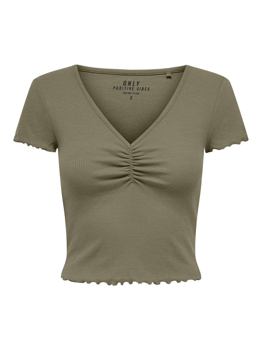 ONLBETTY S/S V-NECK TOP CC JRS